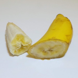 Plátano a medias